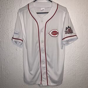 Cincinnati Reds Baseball Camp 2012 Blank White Home MLB Jersey Youth XL